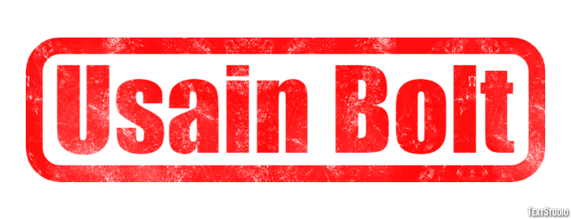 Usain Bolt Text effect