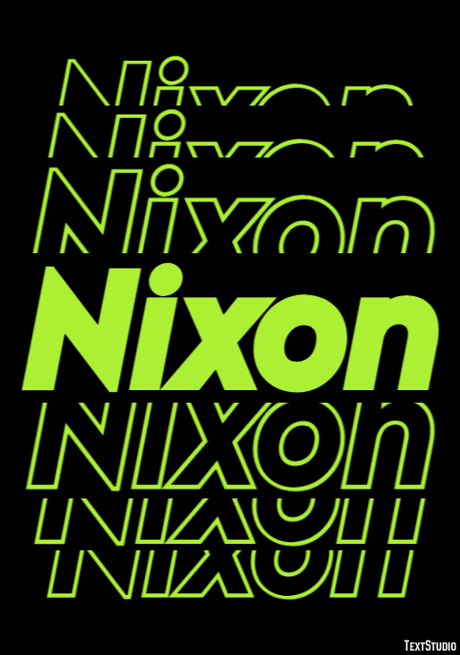 Nixon Efecto de Texto