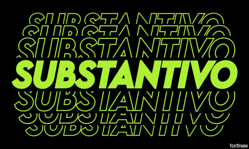 Substantivo Efekt tekstowy