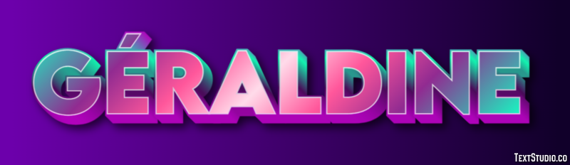 Géraldine Text Effect