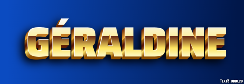 Géraldine Text effect