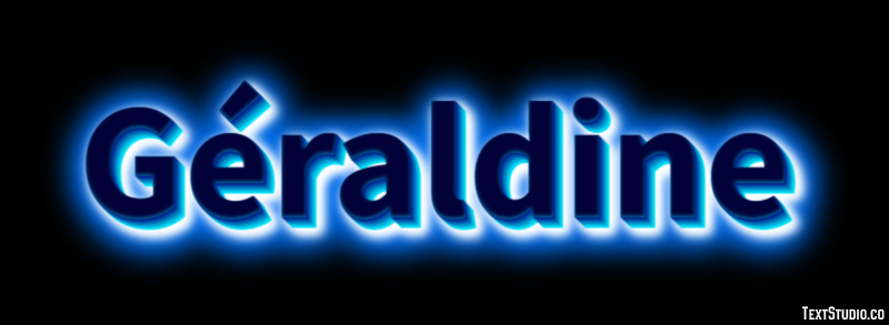 Géraldine Text effect