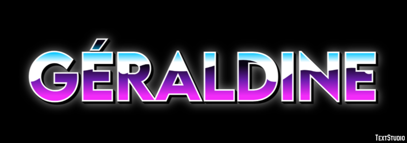 Géraldine Text effect