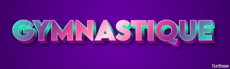 Gymnastique Effet de texte