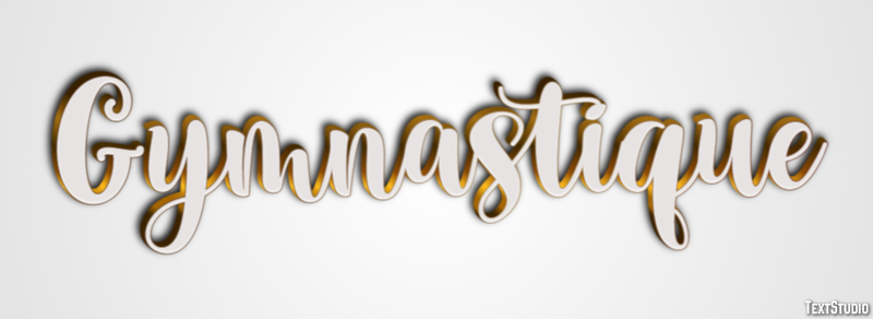 Gymnastique Effetto testo