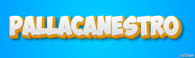 Pallacanestro Text effect