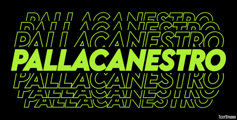 Pallacanestro Effetto testo