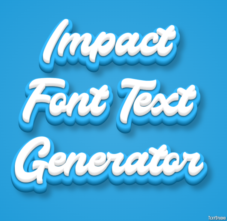 Impact Font Text Generator Efecto de Texto