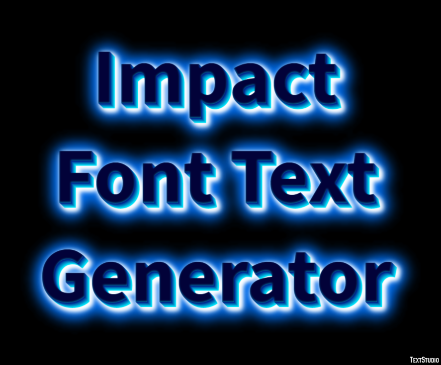 Impact Font Text Generator Text Effect