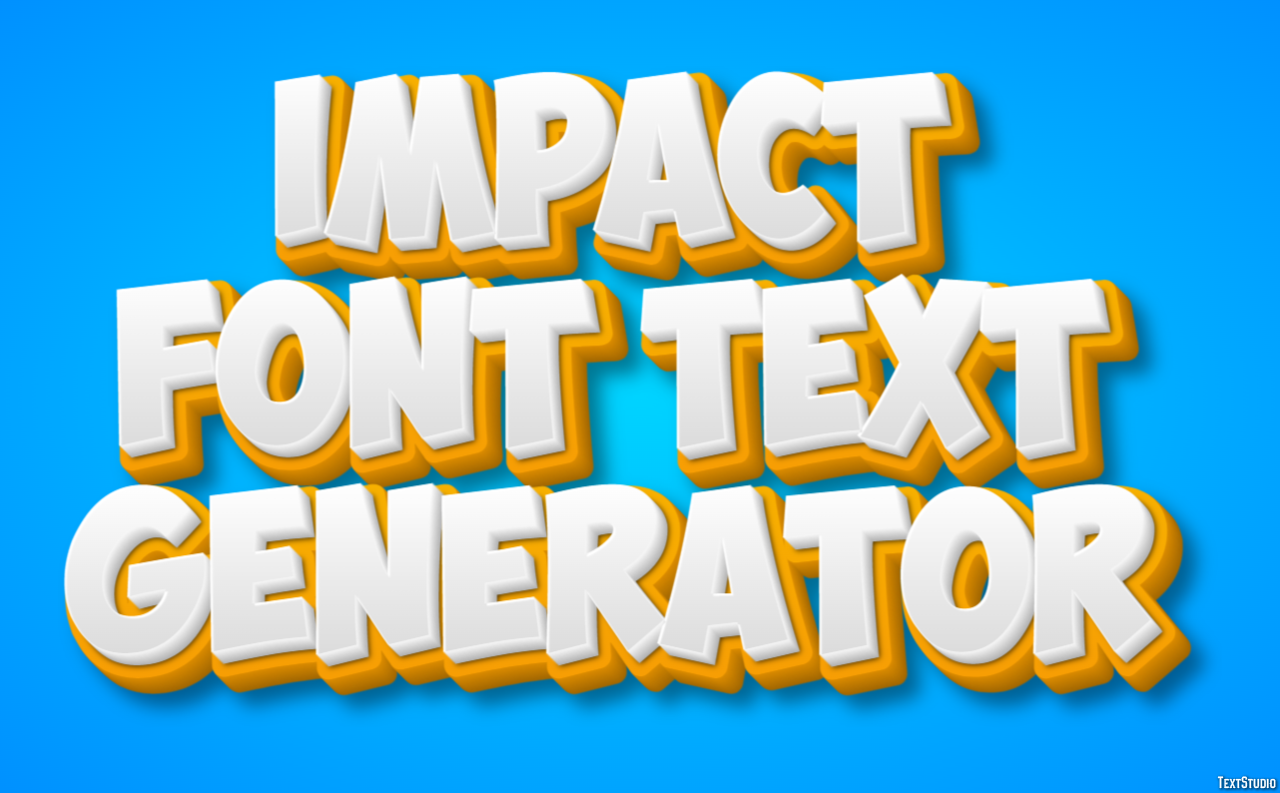 Impact Font Text Generator Effetto testo