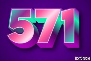 571 Efecto de Texto