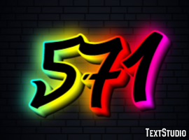 571 Эффект текста