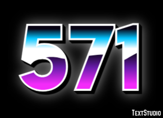 571 Эффект текста