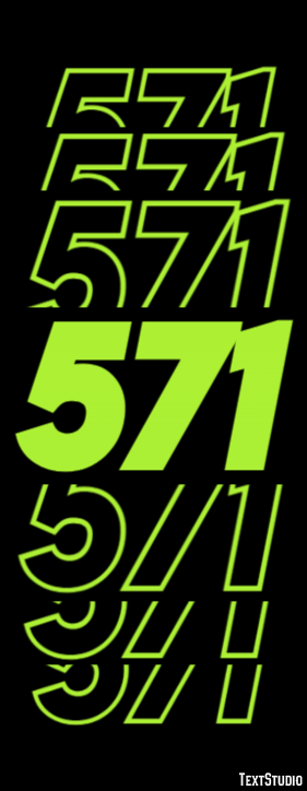 571 Эффект текста