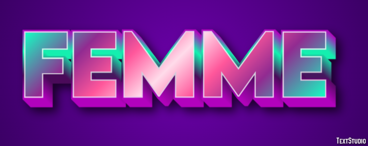 Femme Effet de texte