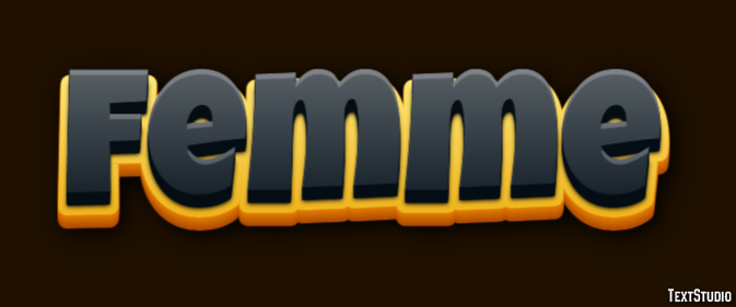 Femme Effet de texte