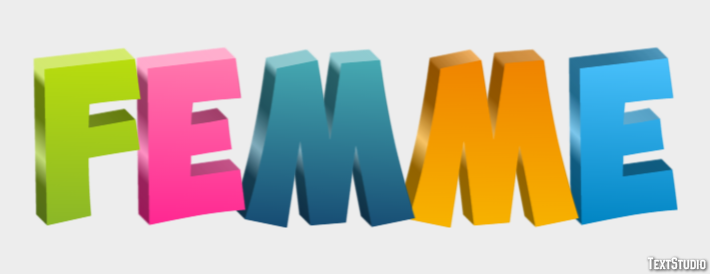 Femme Effet de texte