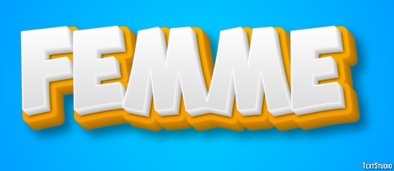 Femme Effet de texte