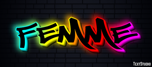 Femme Effet de texte