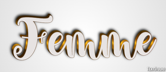 Femme Effet de texte