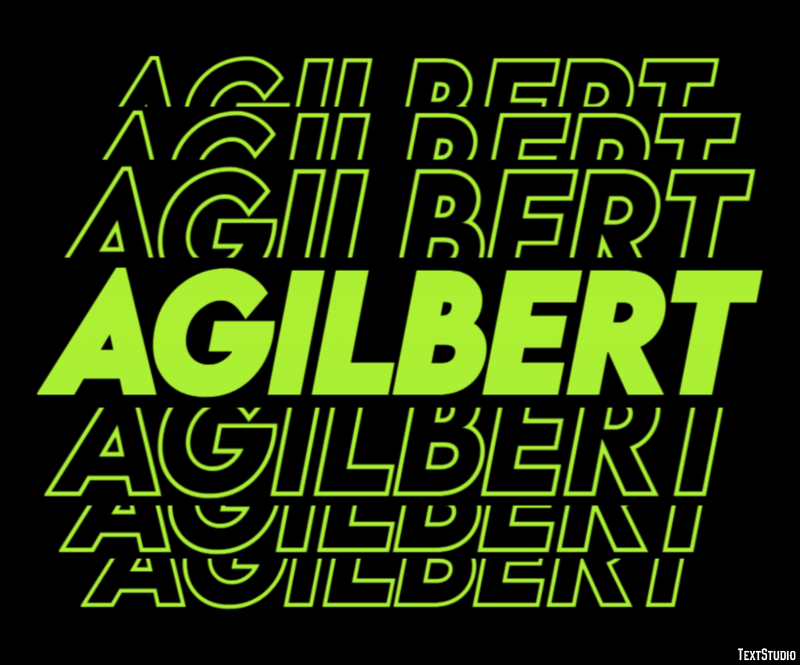 Agilbert Effet de texte