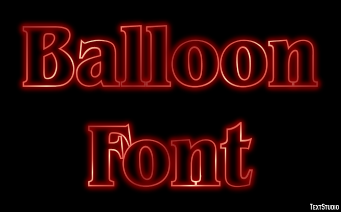 Balloon Font Text Effect