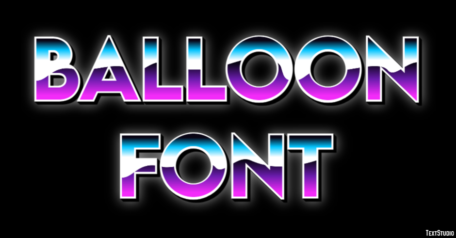 Balloon Font テキスト効果