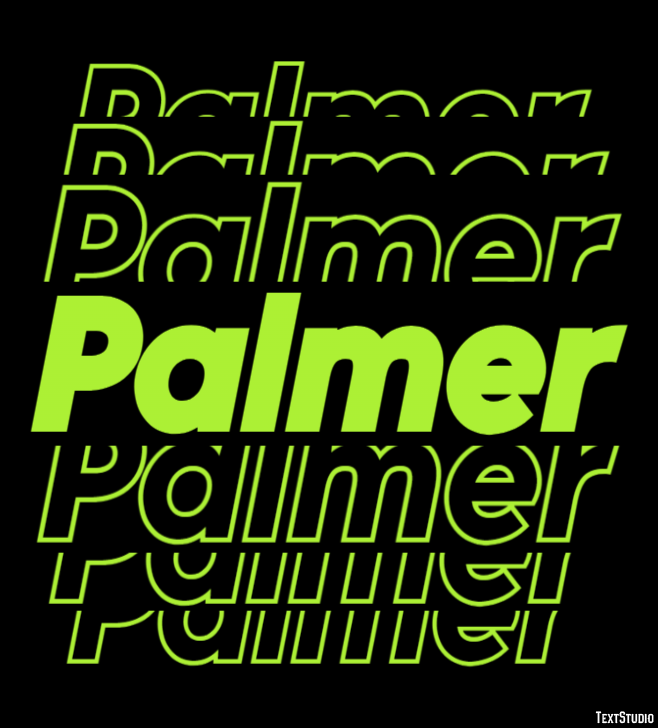 Palmer Efecto de Texto