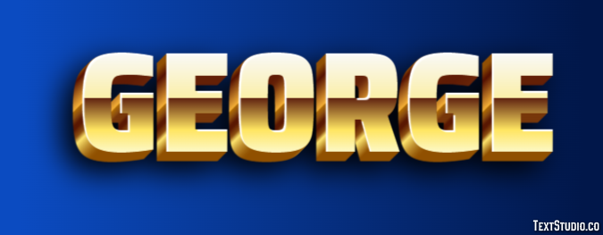George Efeito de texto