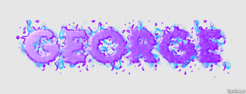 George Efeito de texto