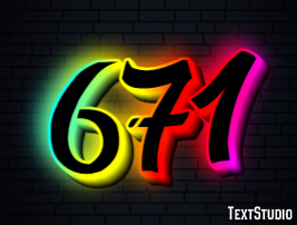 671 Text effect