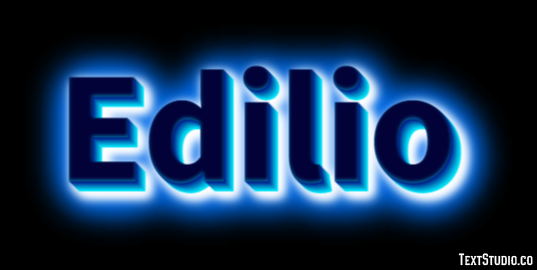 Edilio Effetto testo