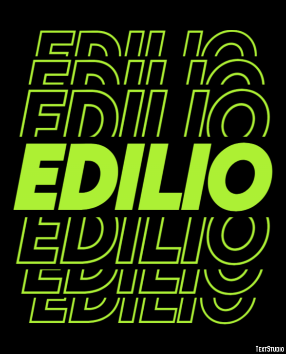 Edilio Effetto testo