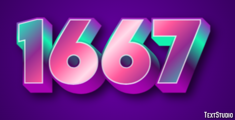 1667 Efecto de Texto