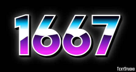 1667 Texteffekt