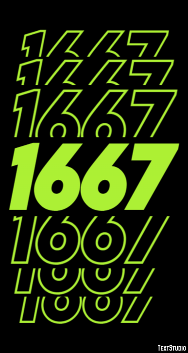 1667 Efecto de Texto