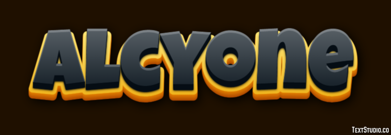 Alcyone Texteffekt