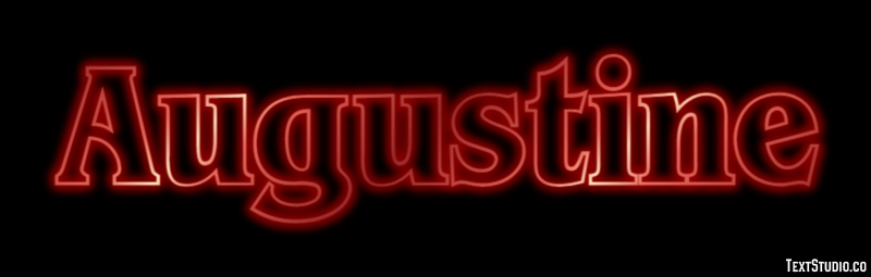 Augustine Text effect