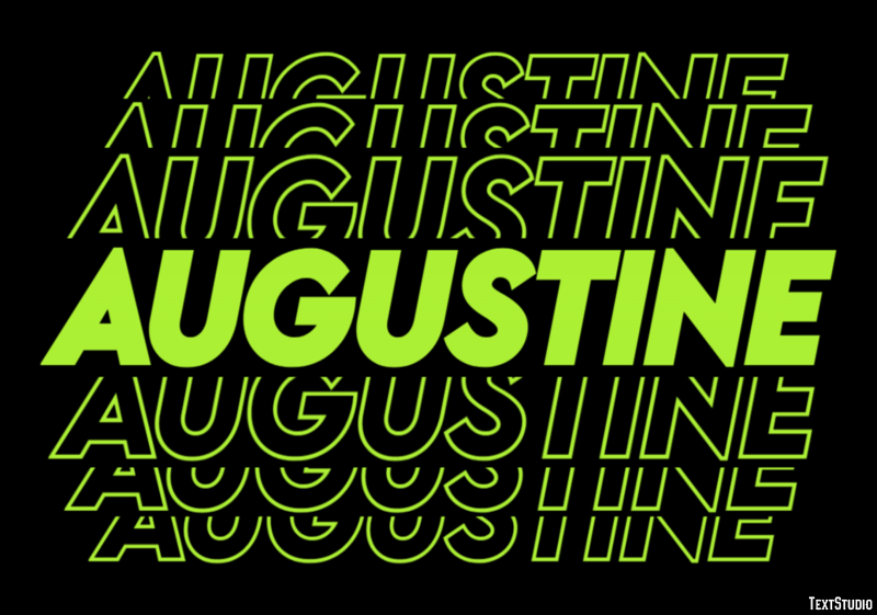 Augustine Text Effect