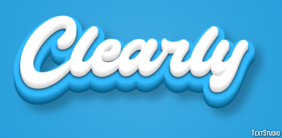 Clearly Text Effect
