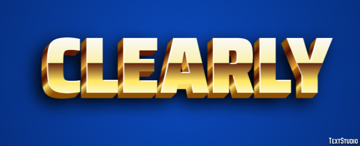 Clearly Text Effect