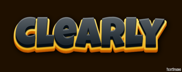 Clearly Text Effect