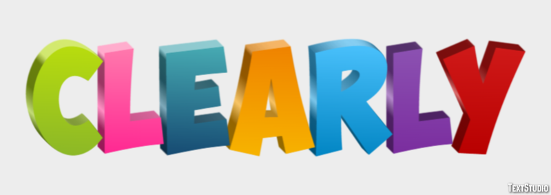 Clearly Text Effect
