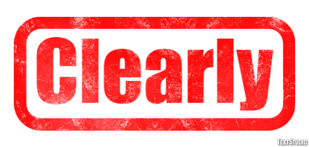 Clearly Text Effect