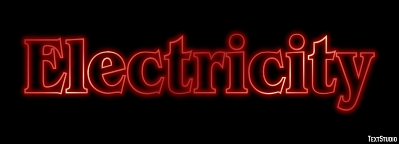 Electricity Text Effect