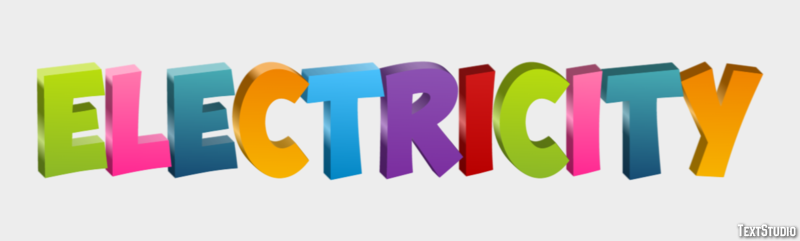 Electricity Text Effect