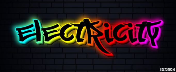 Electricity Text Effect