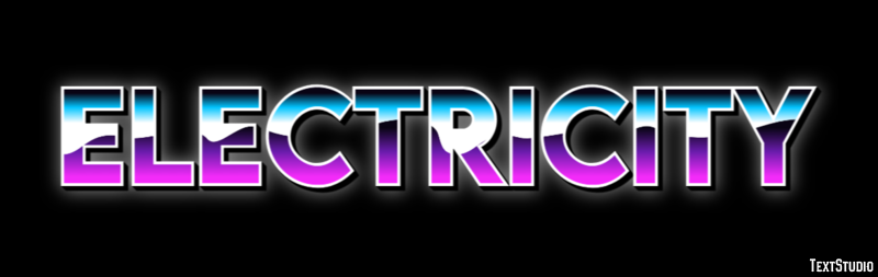 Electricity Text Effect