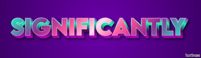 Significantly Text Effect