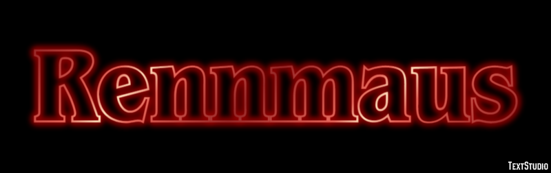 Rennmaus Texteffekt